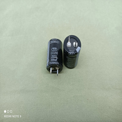 电容硬脚200V330UF330UF200V