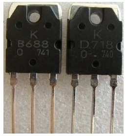 2SB688 2SD718 B688 D718 东芝正品拆机音频功放配对管 一对1.6元