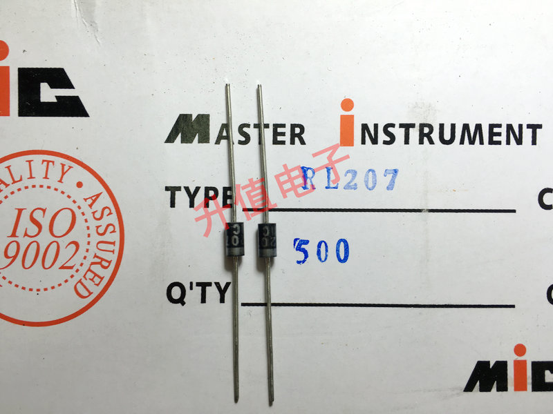 全新原装整流二级管 RL207  2A 1000V