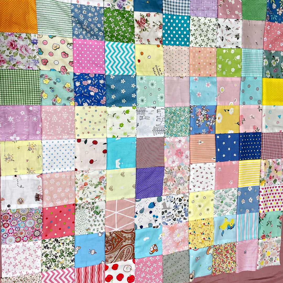 百家被布头纯棉布头拼布被婴幼儿