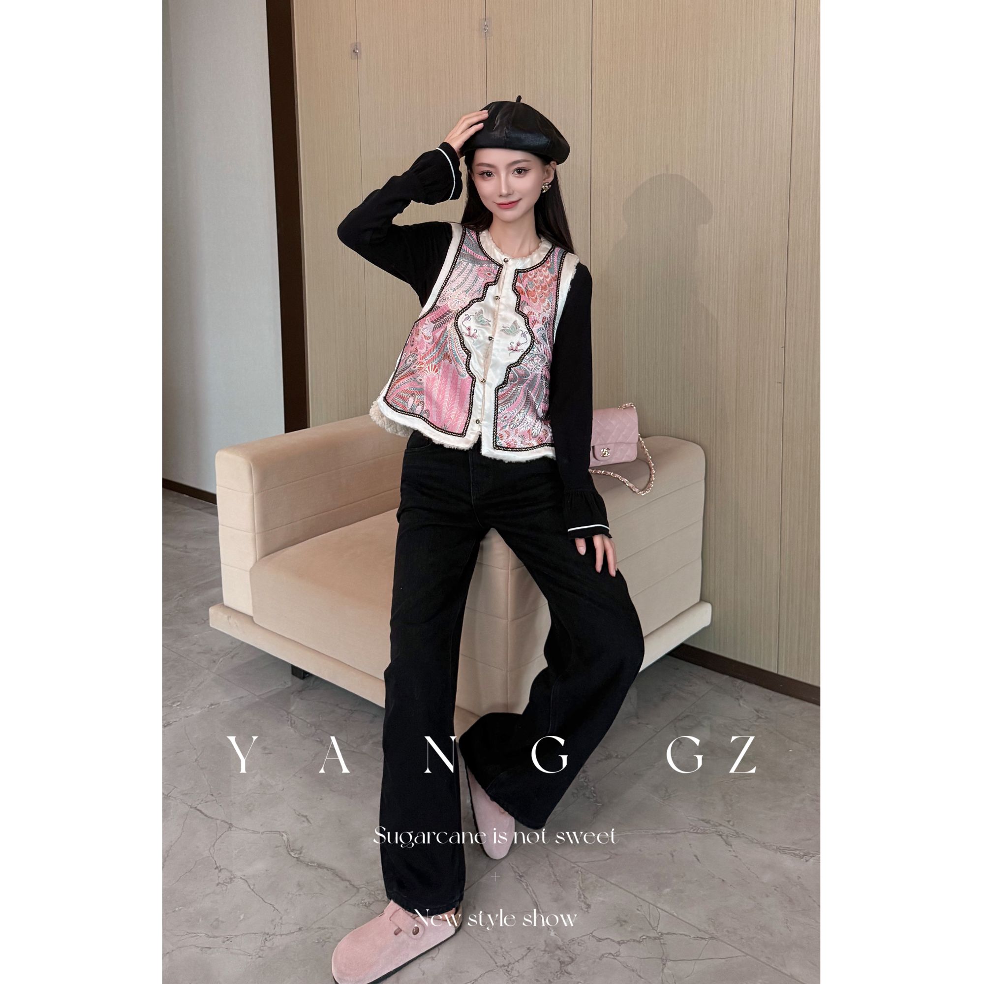 YANG GZ【有凤来仪3.0】新中式秋冬凤凰纹马甲女 GZ5154GL656248