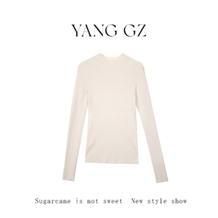 新款 YANG 舒曼香辞 上衣女 秋冬半高领慵懒显瘦针织打底衫