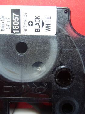 Dymo达美热缩管标签打印机色带18057白底黑字dymo Rhino工业标签