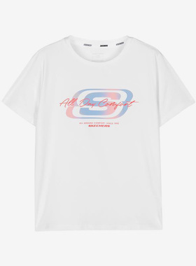 Skechers/斯凯奇正品夏季新款透气儿童运动短袖P223G006-02P1
