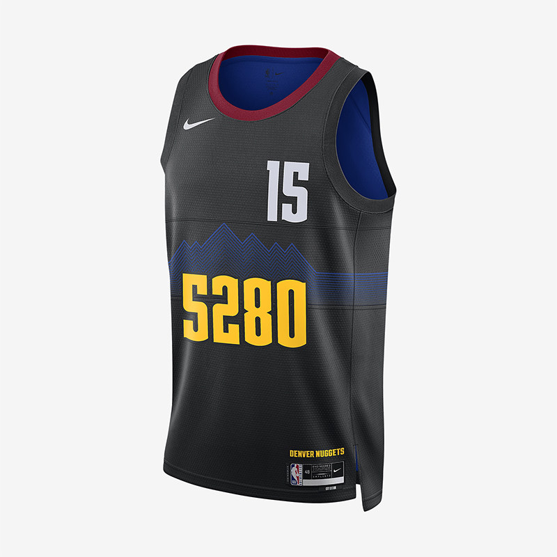 Nike/耐克正品丹佛掘金队男士圆领运动无袖球衣DX8500-011