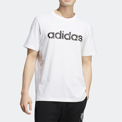 Adidas/阿迪达斯正品Neo夏季新款男子简约透气圆领短袖T恤HD4679