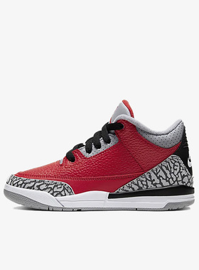 Nike/耐克正品Air Jordan 3 大童系带运动篮球鞋CQ0487-600