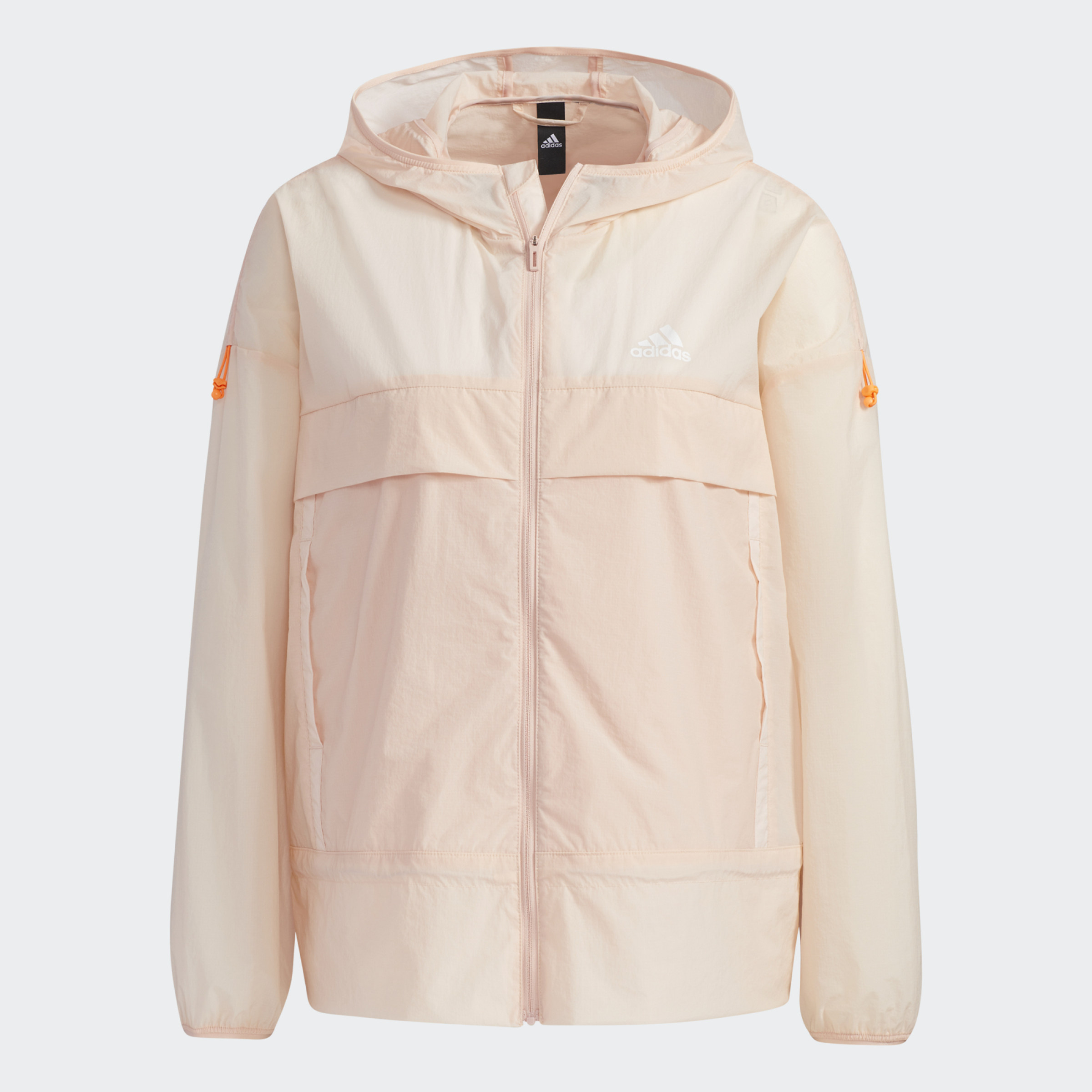 Adidas/阿迪达斯正品 薄款夏季女子连帽运动夹克外套 GP0672