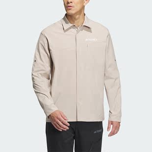 Adidas SLEEVESHIRT男子户外运动翻领夹克IL8943 阿迪达斯正品