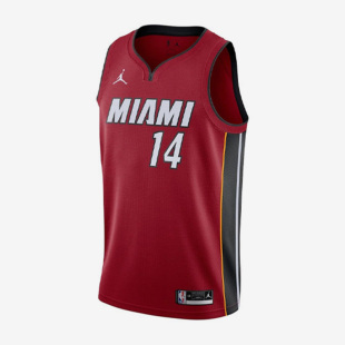 Nike/耐克正品希罗热火队14号男子运动球衣无袖背心T恤CV9483-608