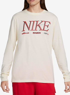 Nike/耐克正品新款男子时尚休闲简约运动长袖T恤FD1340-110