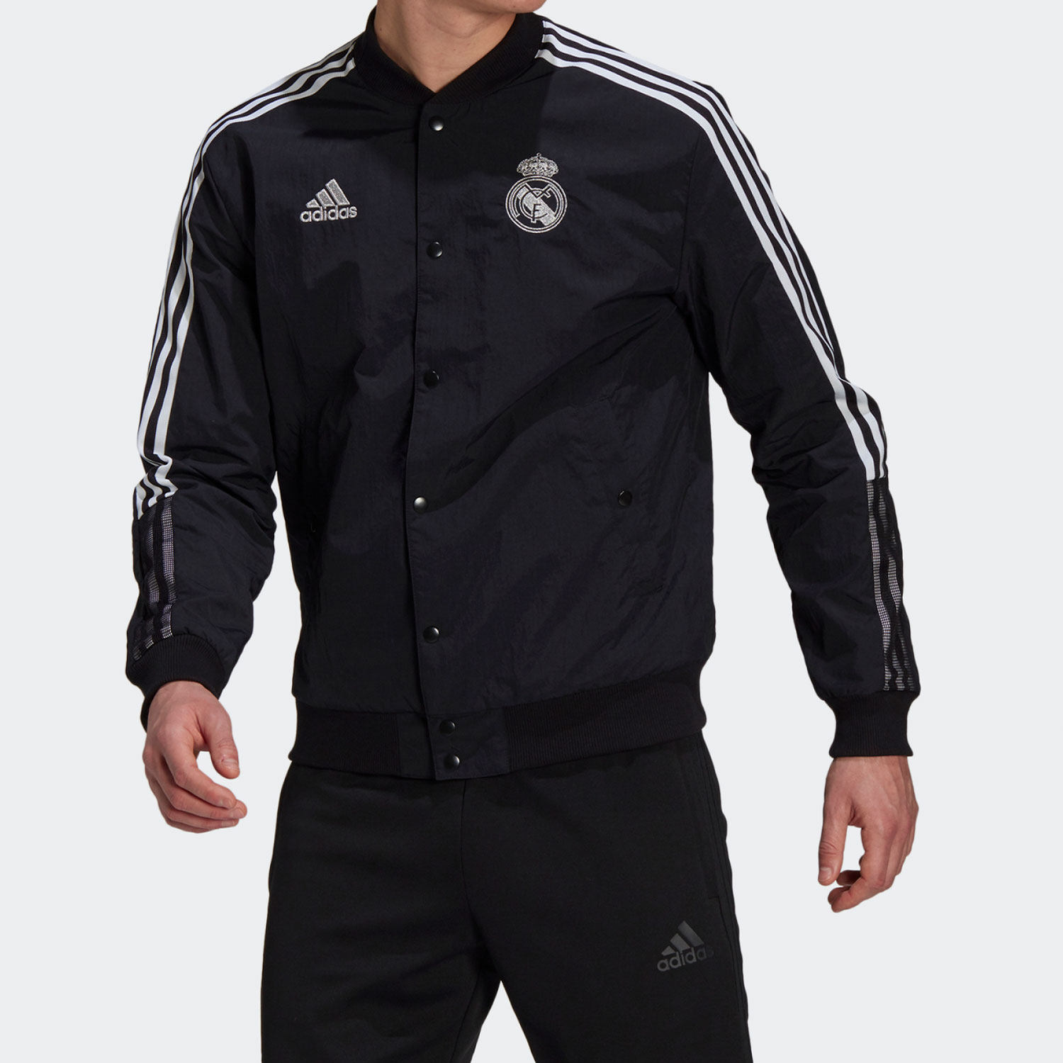 Adidas/阿迪达斯正品 新款男子皇马足球训练运动夹克 GU6958