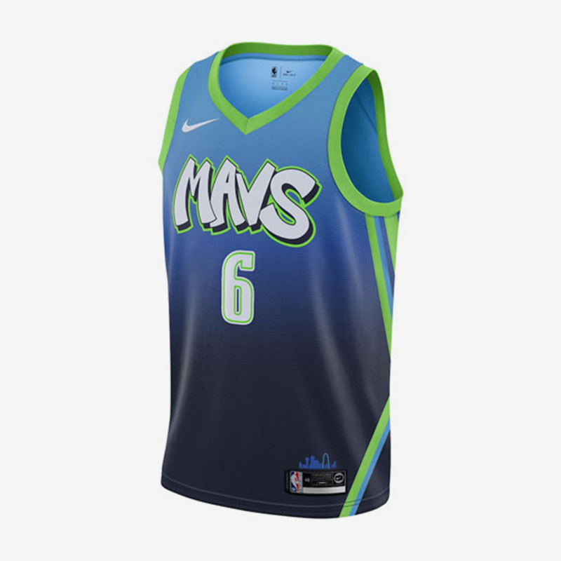 Nike/耐克正品独行侠队男子篮球运动无袖6号球衣AV4632-464
