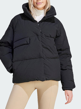 Adidas/阿迪达斯正品冬季新款女子立领保暖简约羽绒服IK3166