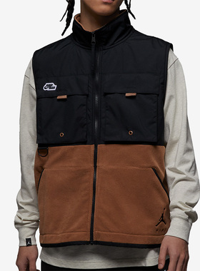 Nike/耐克正品JORDAN男子运动休闲无袖立领马甲DX6598-256