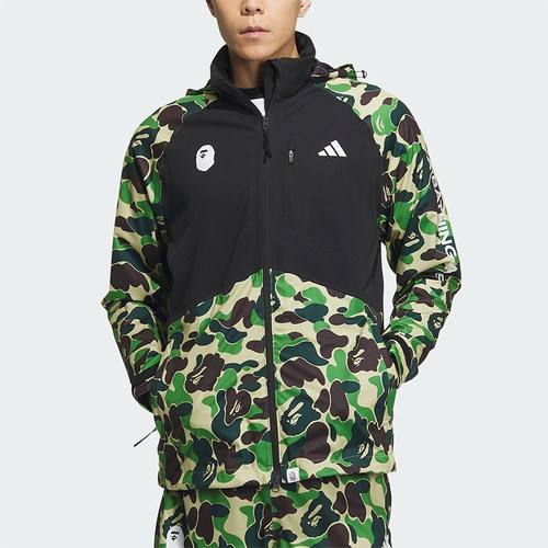 Adidas/阿迪达斯正品JKT G BAPE联名男女抗风夹克外套IQ3679