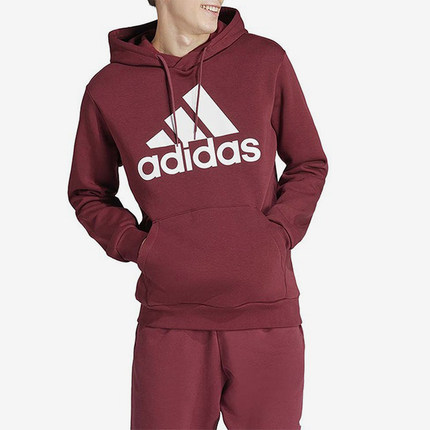 Adidas/阿迪达斯正品新款男士经典加绒保暖连帽卫衣IN0626