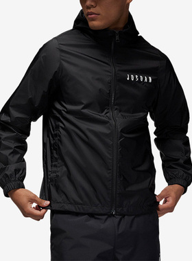 Nike/耐克正品JORDAN 男子字母印花连帽夹克外套DV7651-011