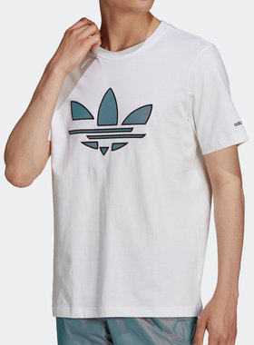 Adidas/阿迪达斯 正品三叶草 男子运动透气休闲短袖T恤H41402