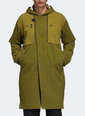 Adidas/阿迪达斯 正品 男子运动训练中长款夹克外套H39337