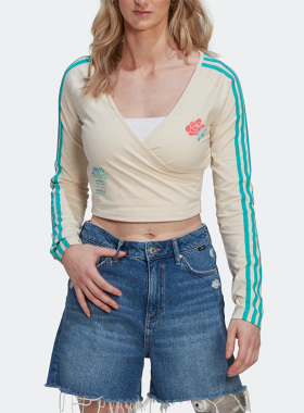Adidas/阿迪达斯正品三叶草春夏新款女子运动休闲长袖T恤HT4949