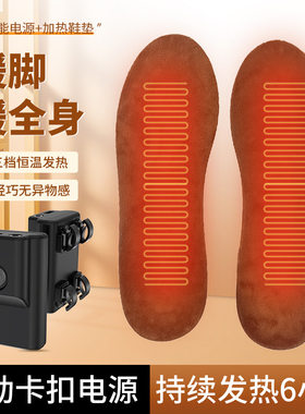 XD49发热鞋垫充电加热可水洗裁剪尺码全脚掌暖脚电热USB速热鞋垫