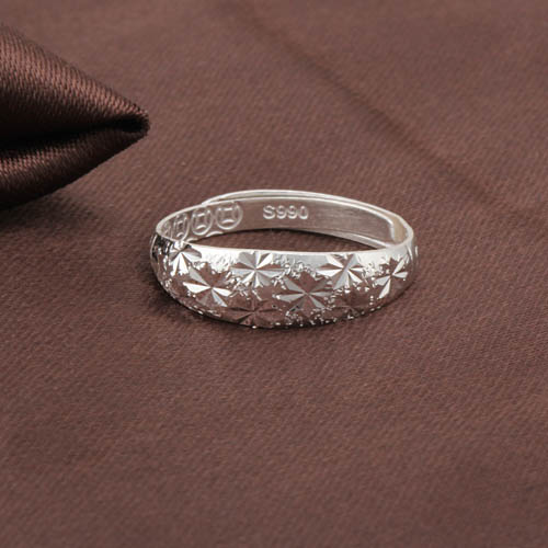 999纯银戒指女未镶嵌男情人节