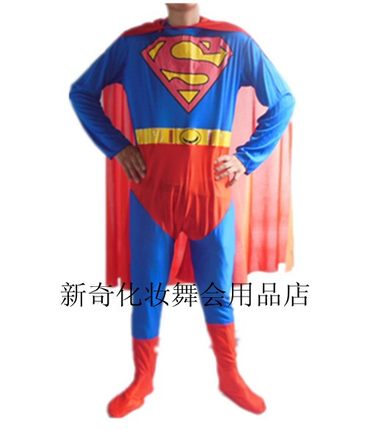 万圣节服饰 蜘蛛侠 美国队长  钢铁侠衣服 成人 连体 超人服装