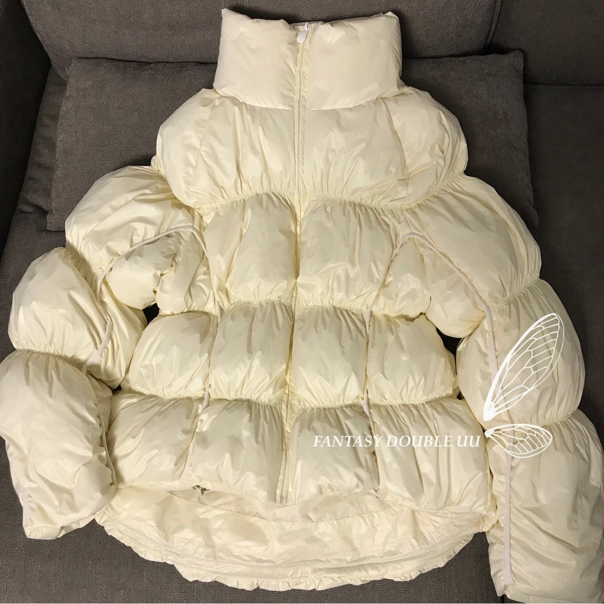 不规则冬季短款时尚加厚羽绒服
