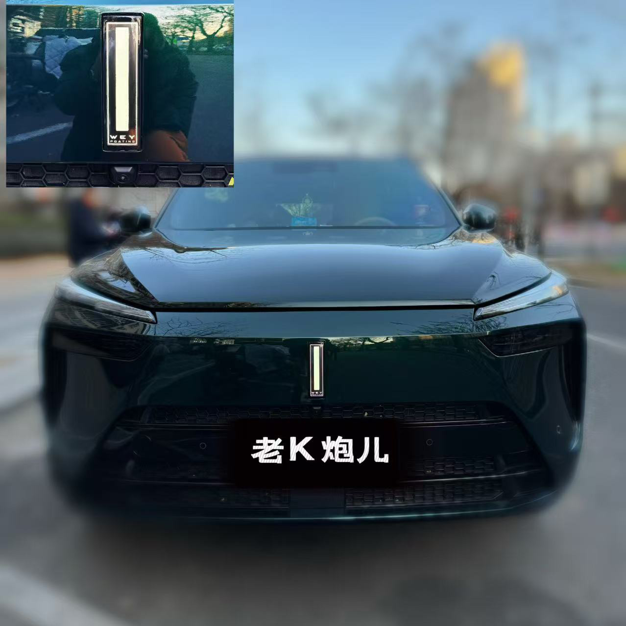 魏牌蓝山第三代超薄水晶立体陶瓷汽车车标