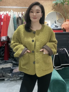 安西娅 马海毛香风外套