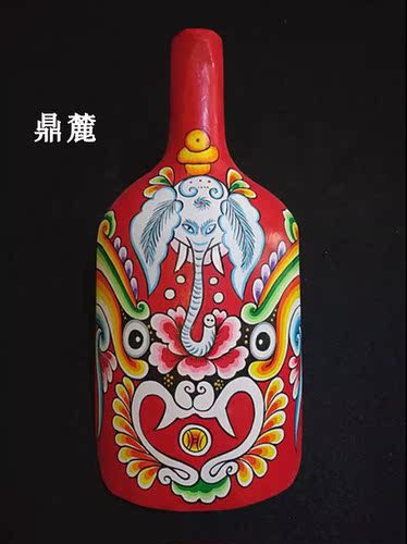宝鸡民间工艺品木铲脸谱社火挂件
