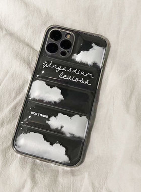 哈利波特咒语漂浮咒云朵羽绒手机壳适用于苹果13iPhone12proX全包