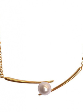 秋冬ins法式轻奢小众设计几何锁骨链