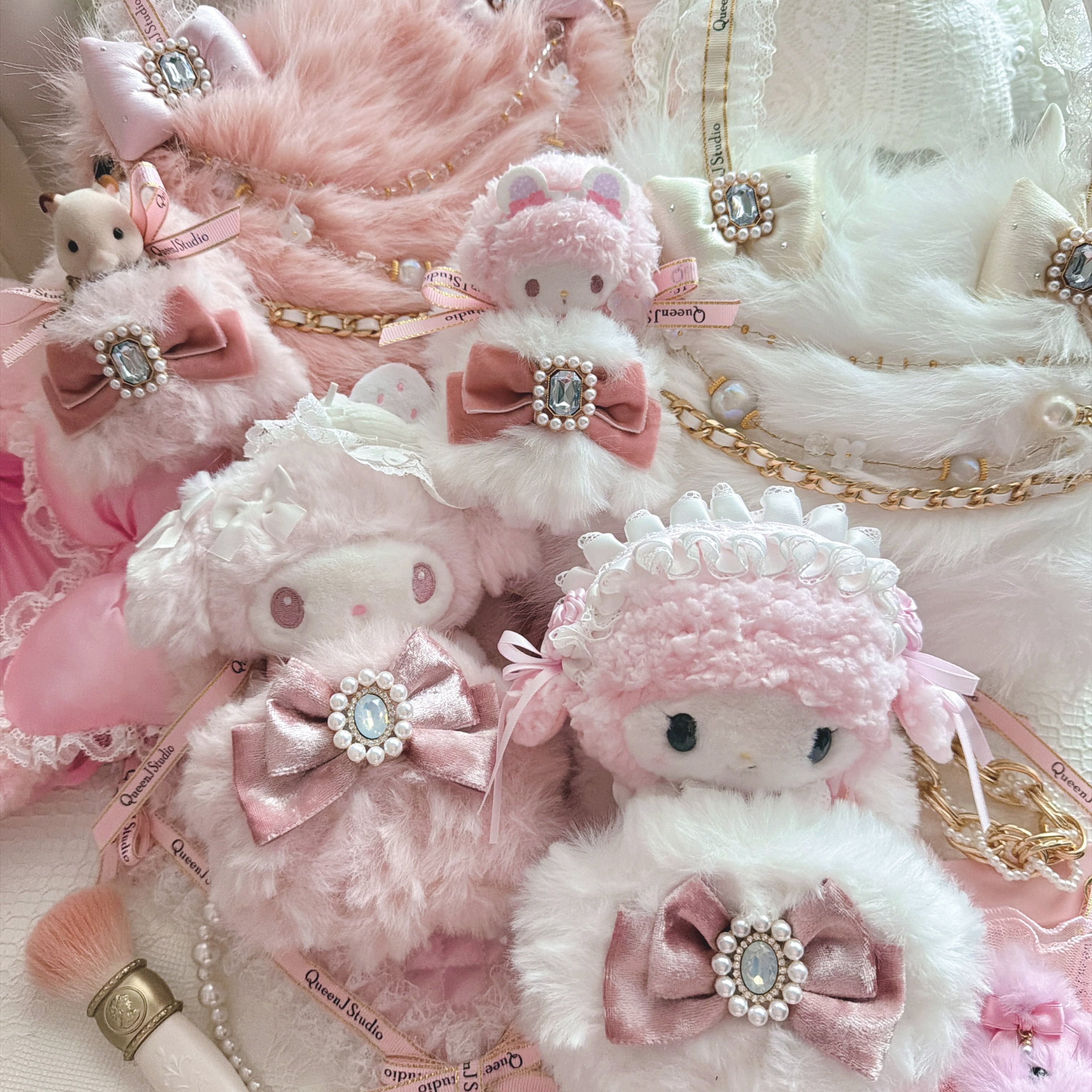 QueenJ Studio 原创自制口袋娃包可爱毛绒包包迷你小食量睡袋娃包,模玩/动漫/周边/娃圈三坑/桌游,娃包,淘宝优惠券,粉丝福利购,淘宝优惠卷