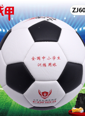 战甲足球5号ZJ6060黑白色加厚TPU革机缝防滑耐磨五号成人中小学生