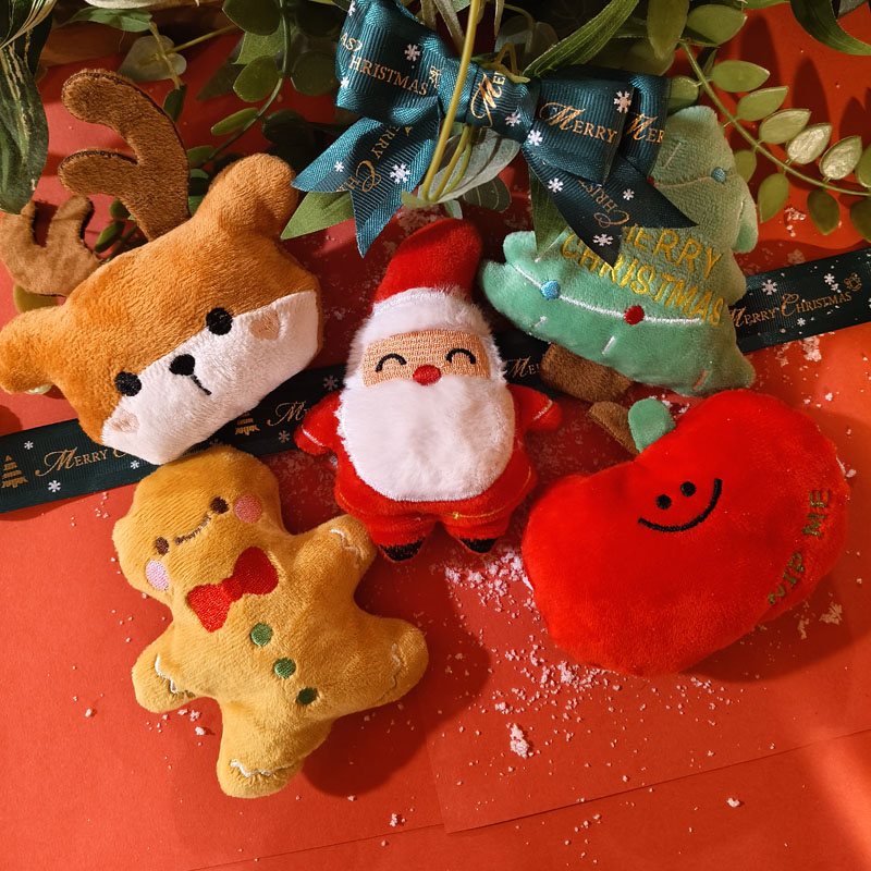 圣诞狗狗玩具耐咬发声磨牙玩具解闷神器柯基泰迪小型犬宠物玩具