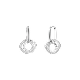 卡芙娜 气质耳饰轻奢耳环女配饰批发 环环相扣设计耳扣耳钉时尚