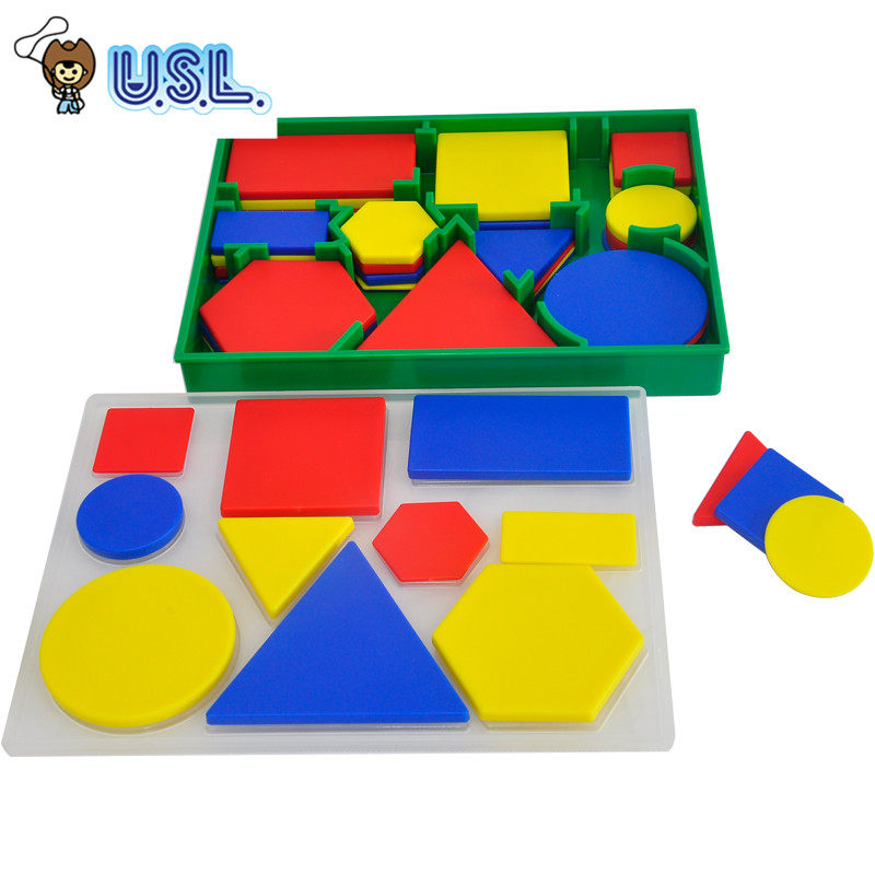 台湾游思乐USL 几何逻辑板 图形分类板 幼儿园数学早教具儿童玩具