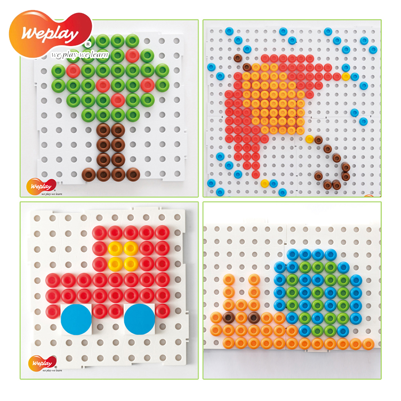 台湾Weplay 魔力彩豆180颗 儿童益智玩具注意力专注力训练3-99岁
