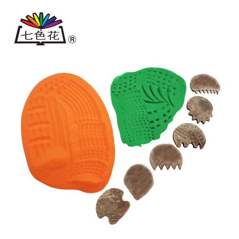 七色花幼教 椰子壳工具 沙画纹理橡皮泥花纹造型制作材料儿童玩具,玩具/童车/益智/积木/模型,其他手工制作,淘宝优惠券,粉丝福利购,淘宝优惠卷