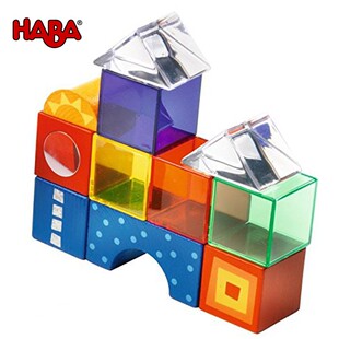 HABA 创意趣味探索构建儿童益智玩具幼儿早教3 多彩镜子积木55粒