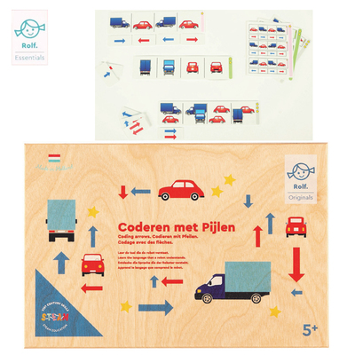 七色花ROLF 步数编码点数编码 数字像素箭头儿童益智启蒙编程玩具