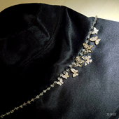 原创100%桑蚕丝14K包金锆石渔夫帽遮脸防晒真丝手工遮阳系带帽子