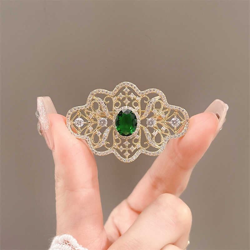 镂空胸针配饰铜镀金复古镂空女