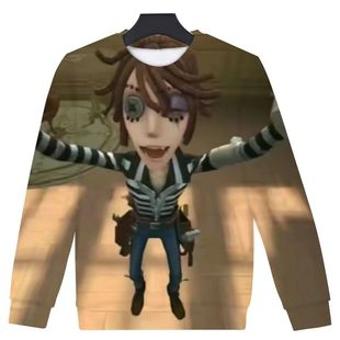 第五人格搞笑抽象图案3D印花圆领卫衣潮流男女款时尚外穿显眼包趣