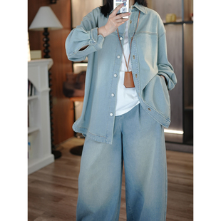 外套 春上新FrameFan土耳其洗水丹宁松驰感廓形牛仔衬衫 6号衣橱