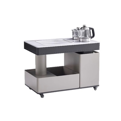 意式极简边几小推车客厅沙发茶边几可移动泡茶烧水壶一体茶桌茶台