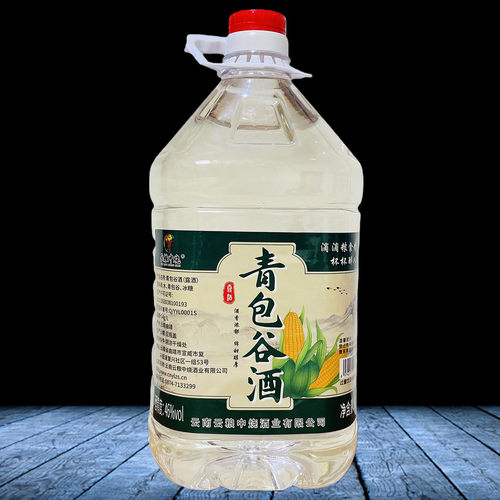 云南特产酒云粮中烧青包谷酒桶装46度5升装露酒实惠装口粮酒