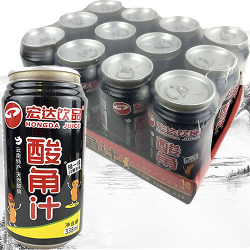 云南特产宏达酸角汁罐整箱